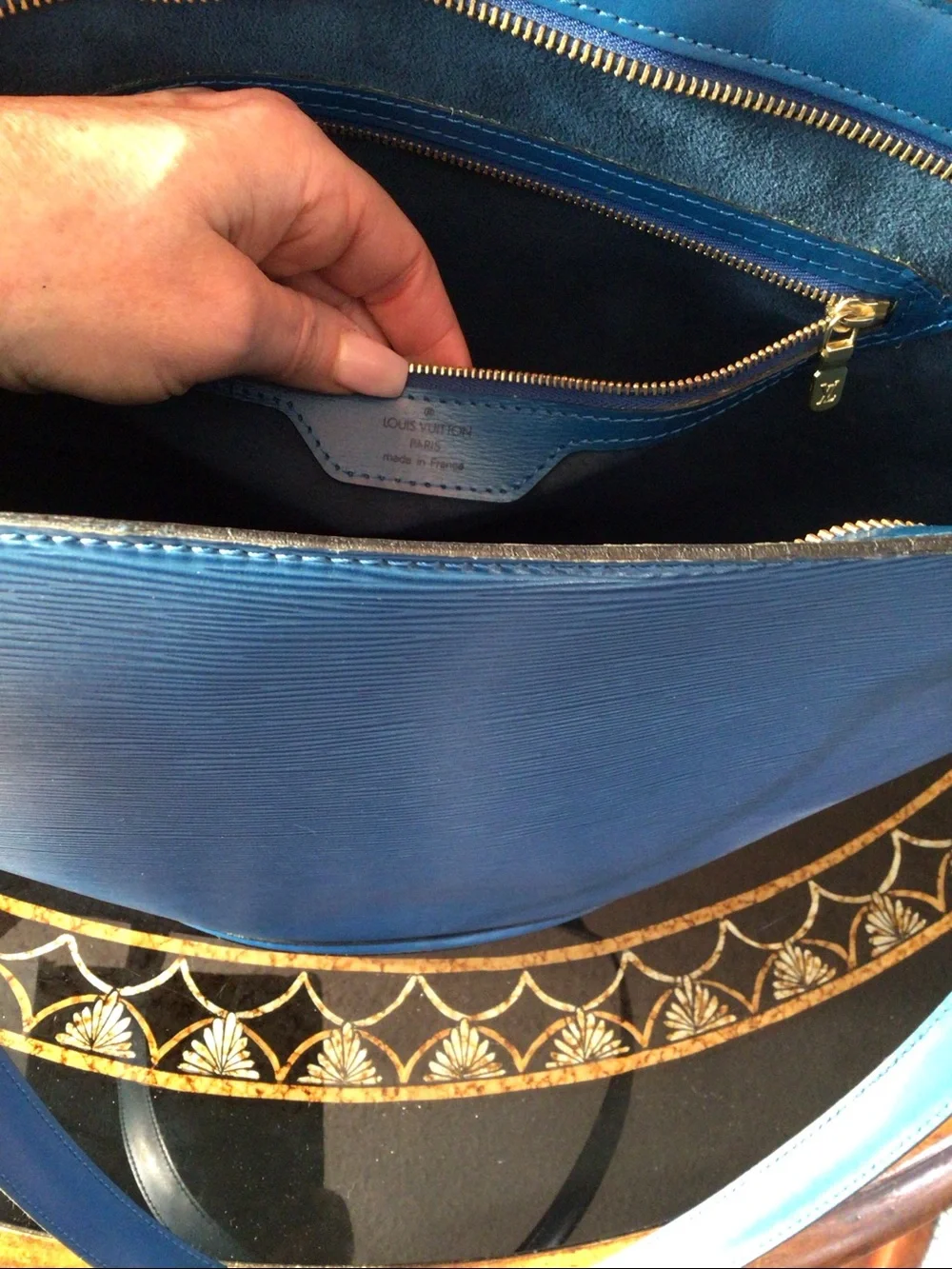 Louis Vuitton St Jacques Blue Tote Bag